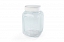 Sklěněná sklenice na sypké potraviny  "Krita" 0,72 L, sněhově bílá